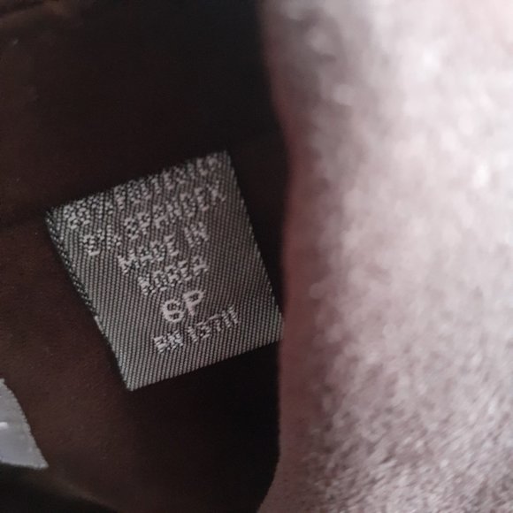 Kate Hill Chocolate Brown Faux Suede Blazer 6 Petite - Picture 5 of 8